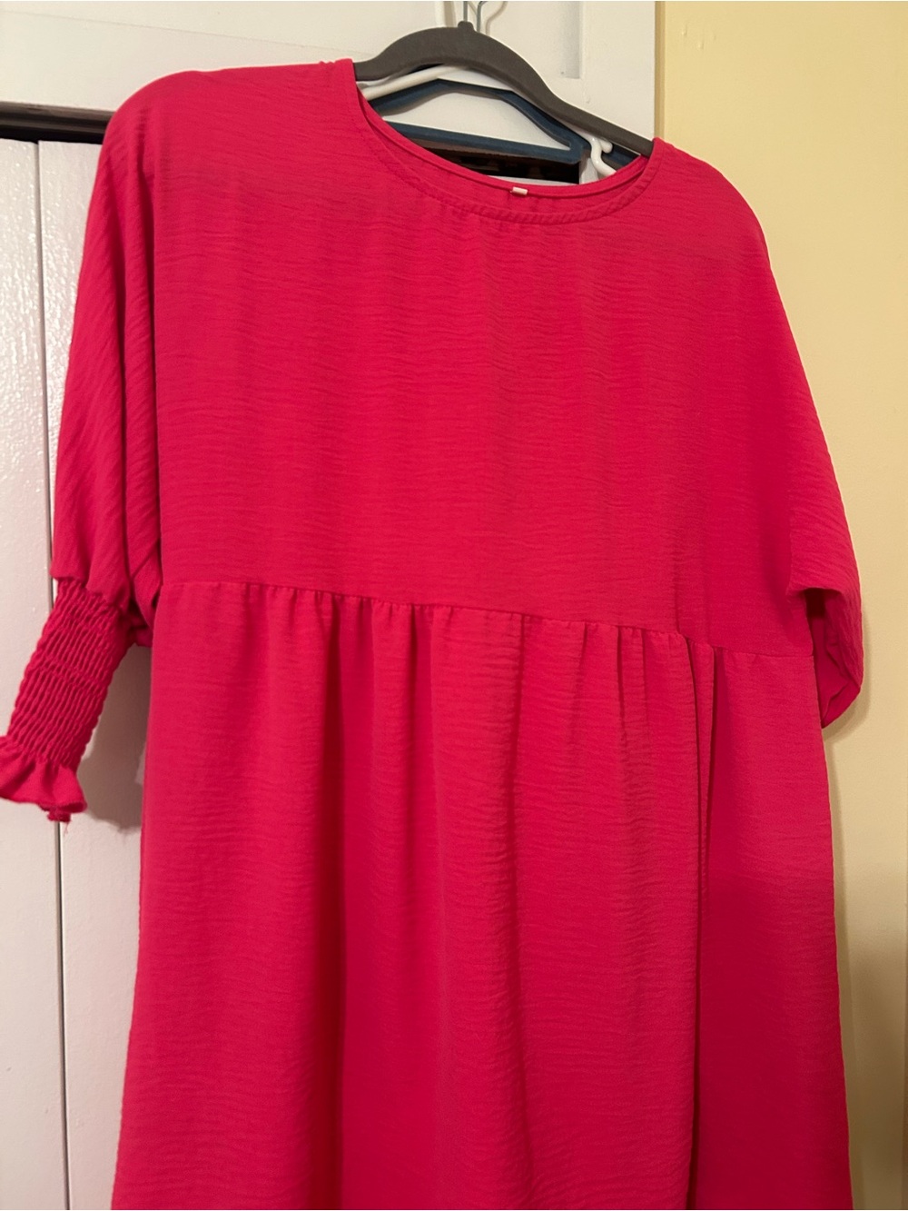 Bright Pink Babydoll Dress